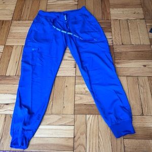 Med couture scrub pants royal blue size small